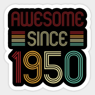 Vintage Awesome Since 1950 Sticker